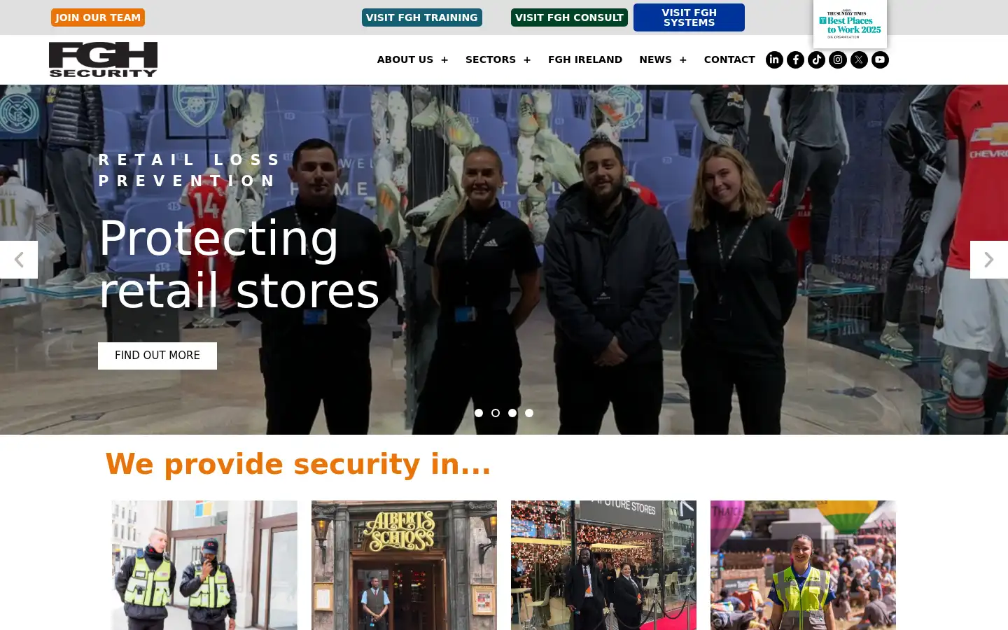 Screenshot of fghsecurity.co.uk