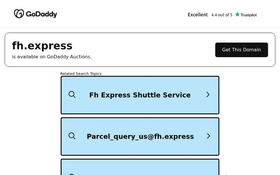Screenshot of fh.express