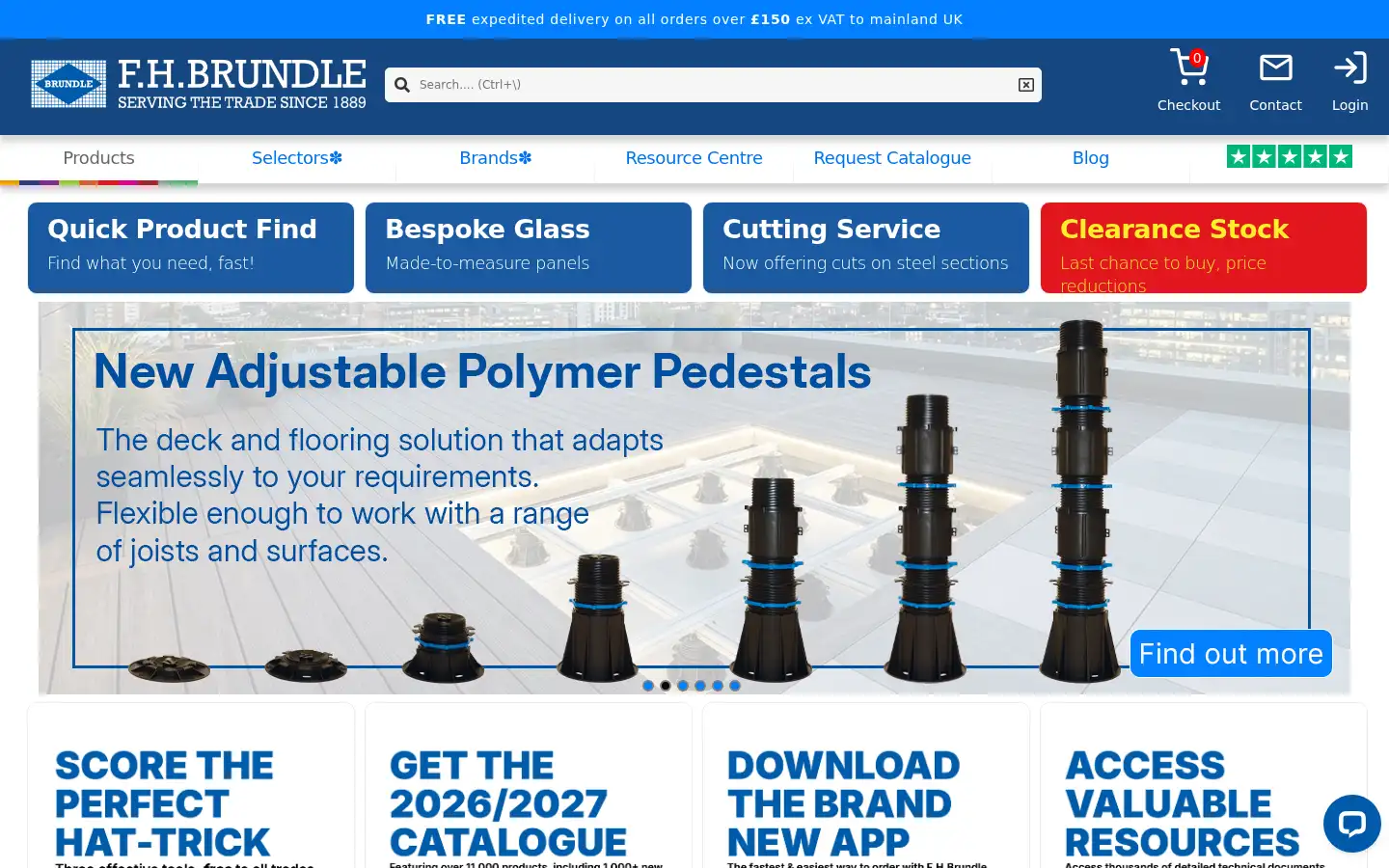 Screenshot of fhbrundle.co.uk
