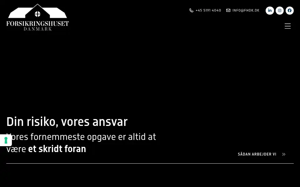 Screenshot of fhdk.dk