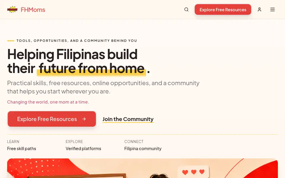 Screenshot of fhmoms.com