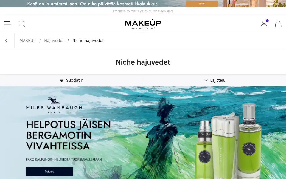 Screenshot of fi.makeupstore.com
