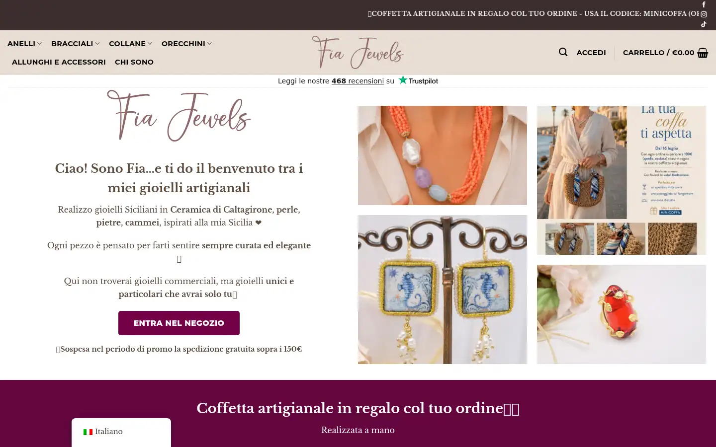 Screenshot of fiajewels.it