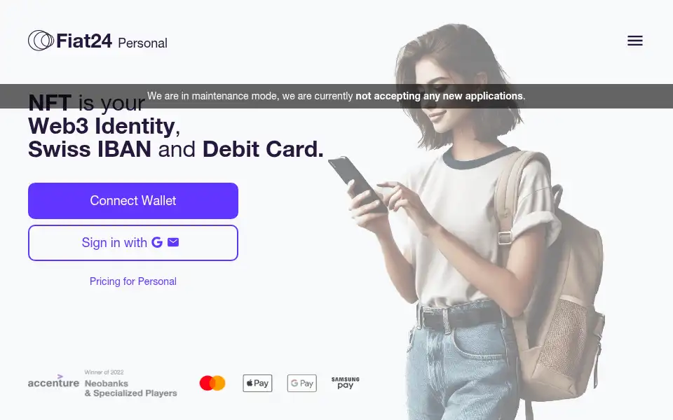 Screenshot of fiat24.com