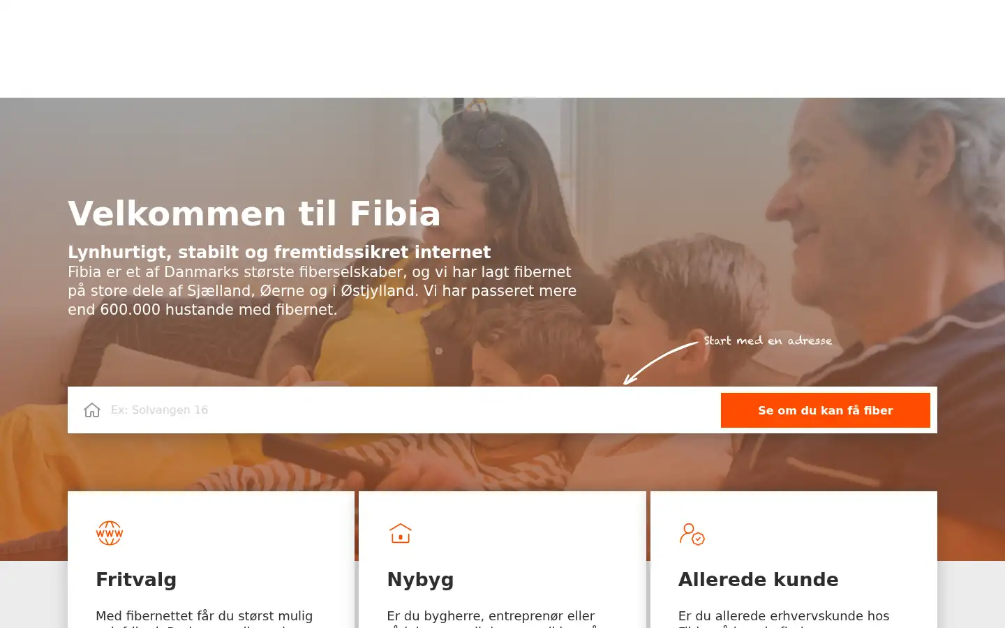 Screenshot of fibia.dk