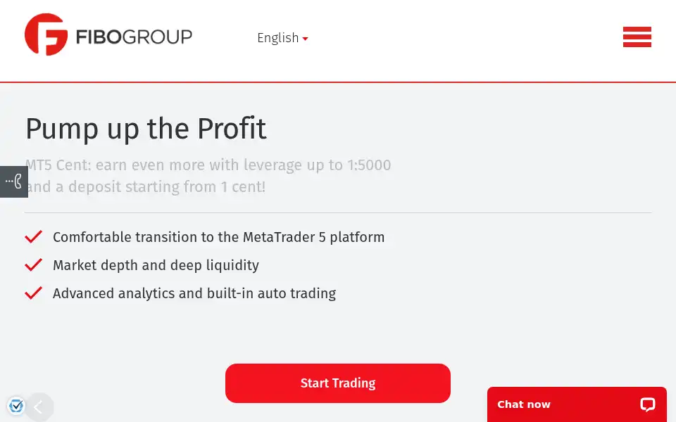 Screenshot of fibogroup.com