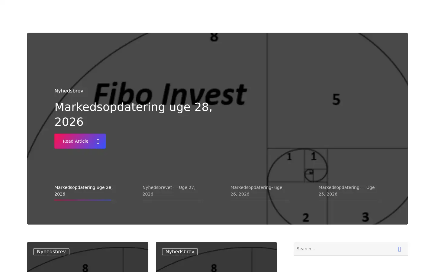 Screenshot of fiboinvest.dk