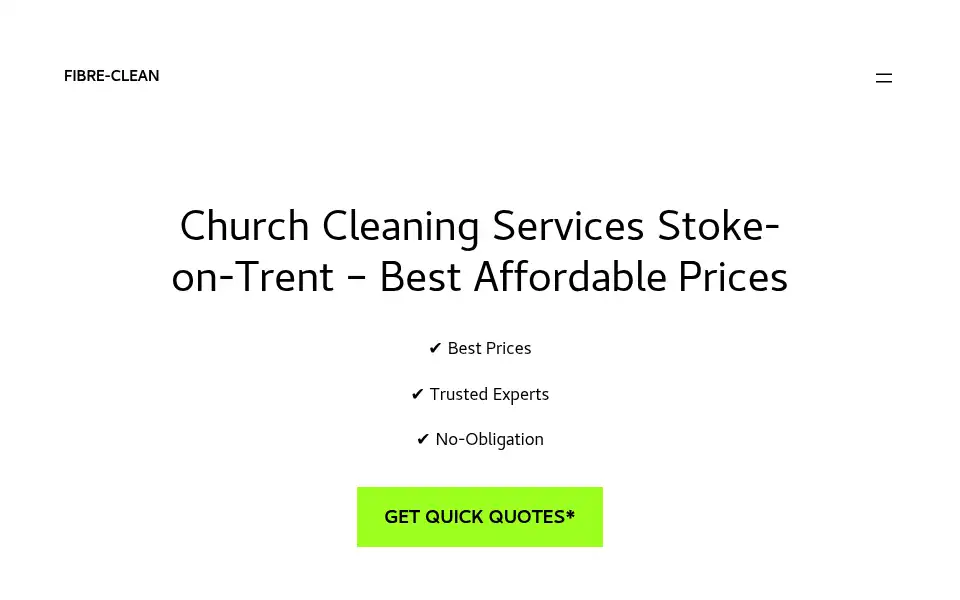 Screenshot of fibre-clean.co.uk