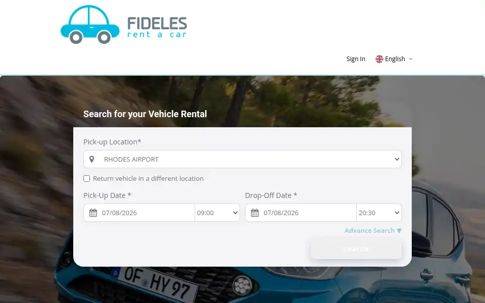 Screenshot of fideles.gr