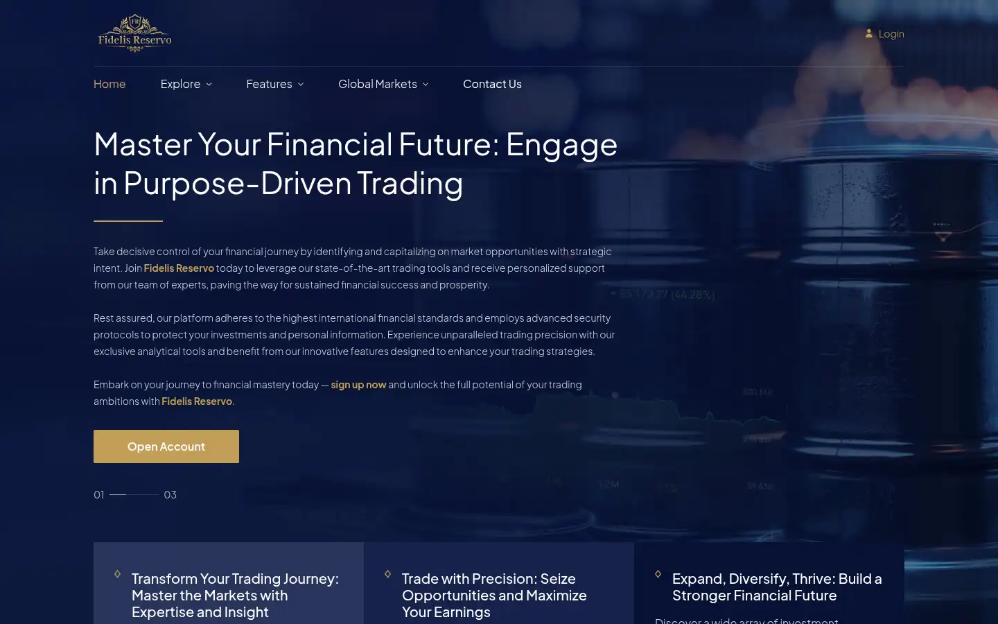 Screenshot of fidelisreservo.net