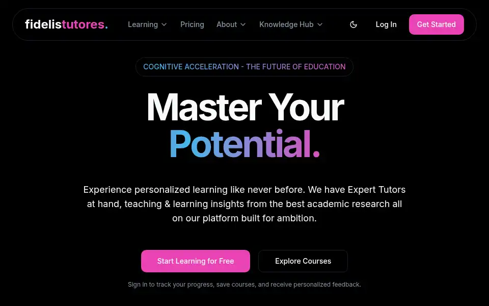Screenshot of fidelistutores.com