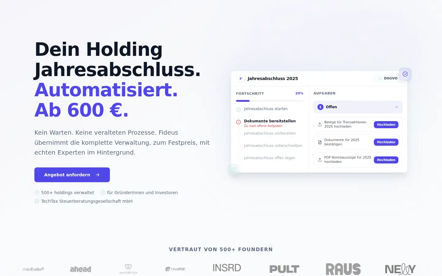 Screenshot of fideus.de