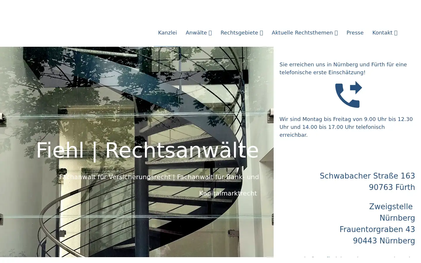 Screenshot of fiehl-rechtsanwaelte.de