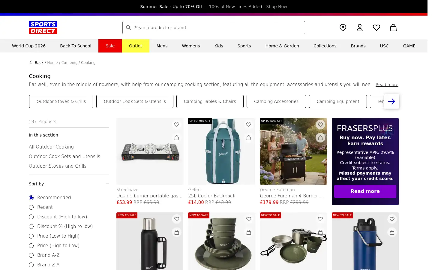 Screenshot of fieldandtrek.com