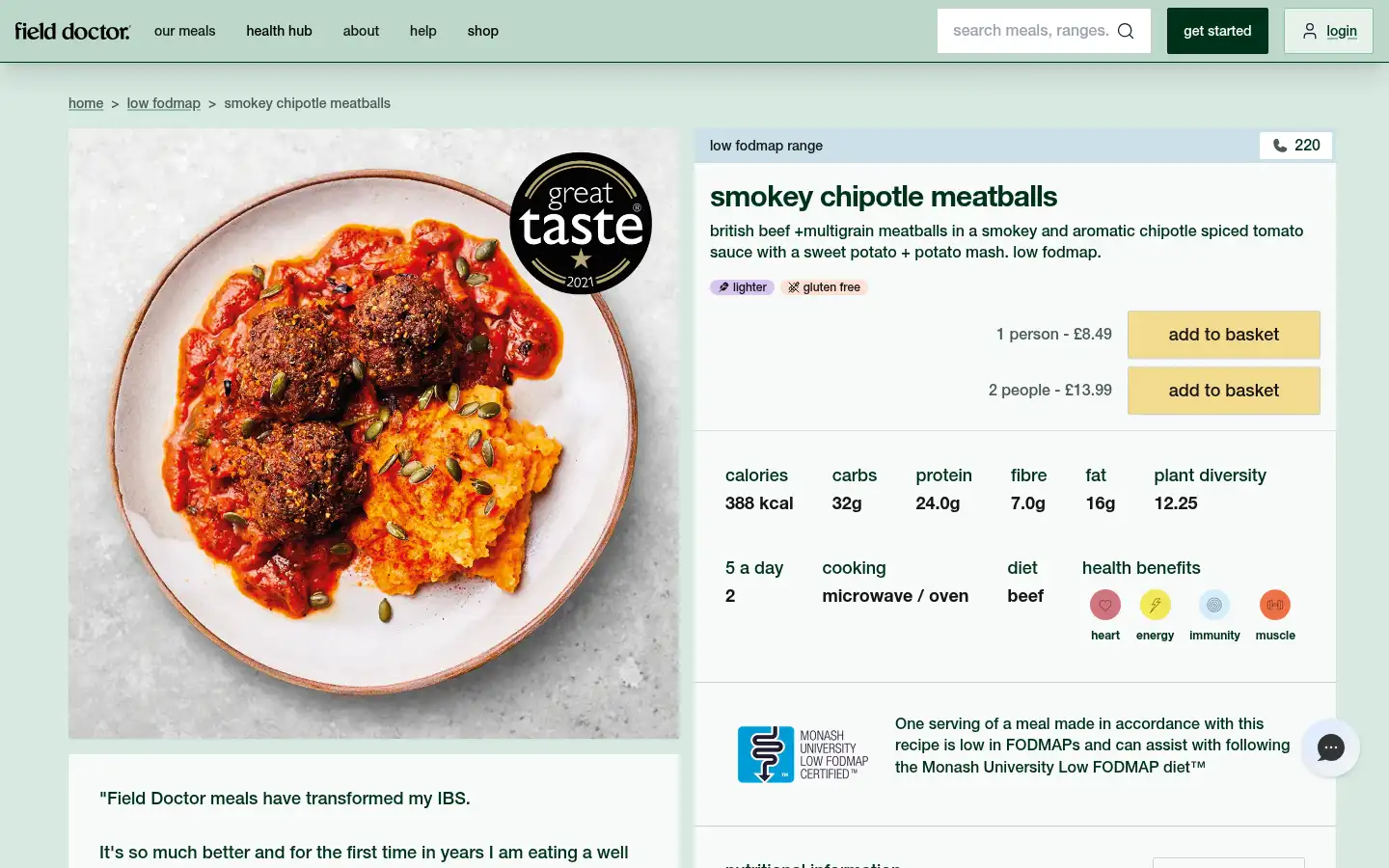 Screenshot of fielddoctor.co.uk