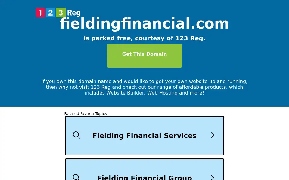 Screenshot of fieldingfinancial.com