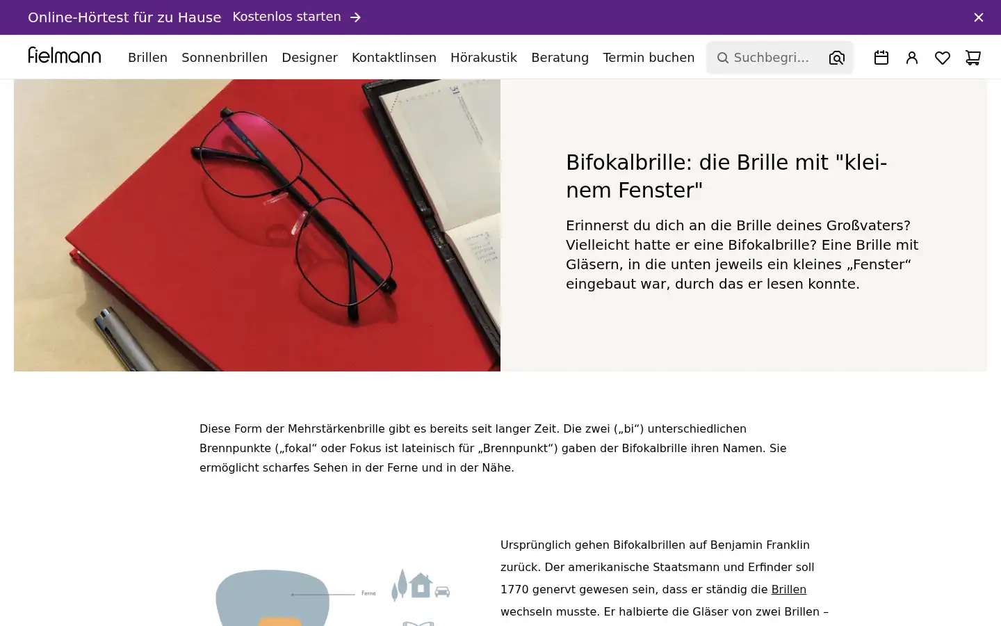 Screenshot of fielmann.de