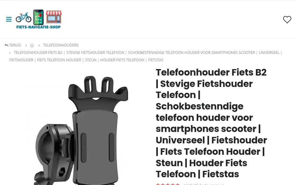Screenshot of fiets-navigatie-shop.nl