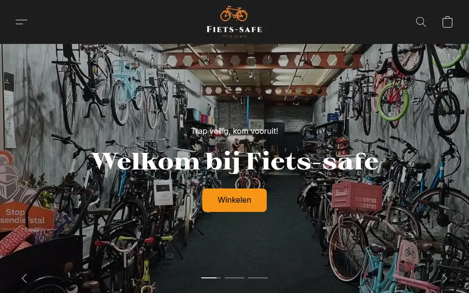 Screenshot of fiets-safe.nl