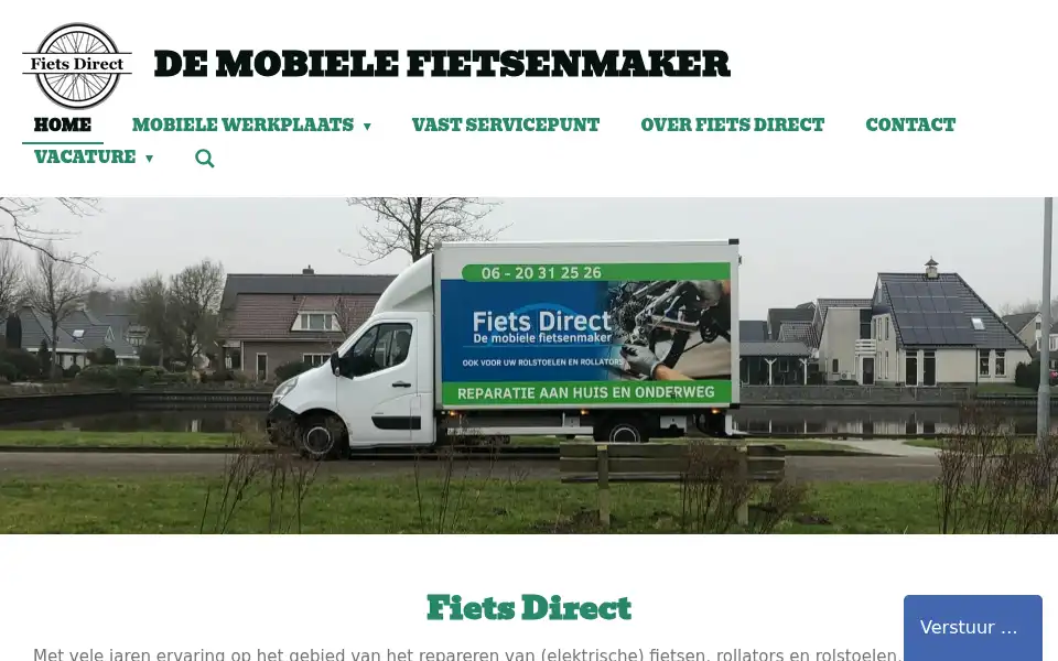 Screenshot of fietsdirect.com