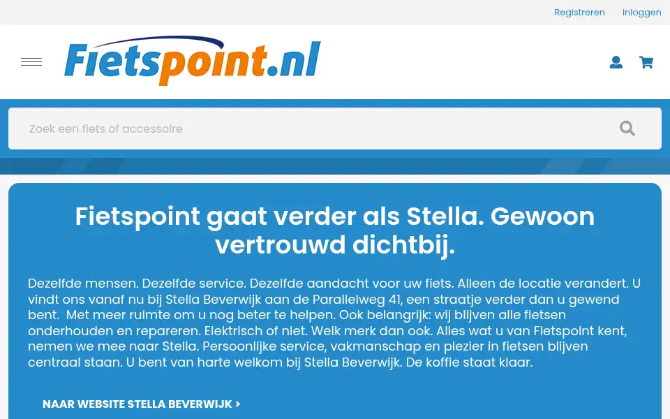 Screenshot of fietspoint.nl
