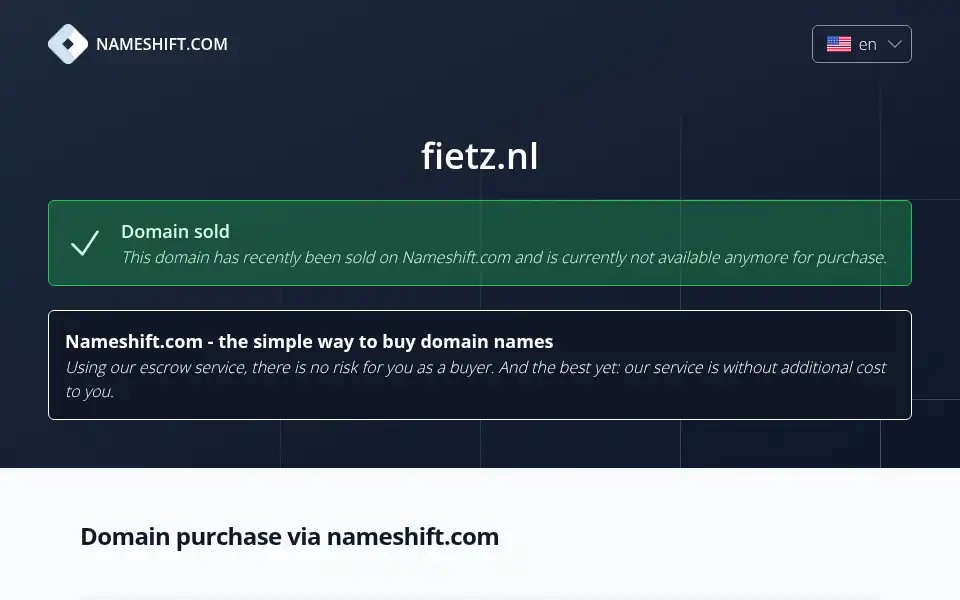 Screenshot of fietz.nl
