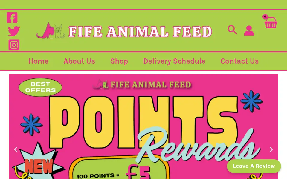 Screenshot of fifeanimalfeed.co.uk