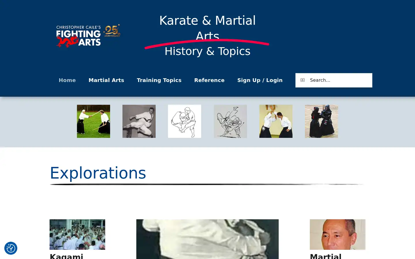 Screenshot of fightingarts.com