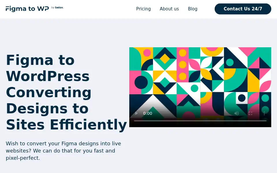 Screenshot of figma2wp.com