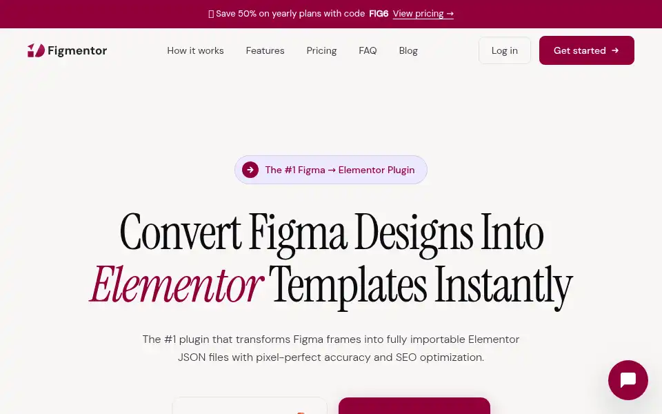 Screenshot of figmentor.io