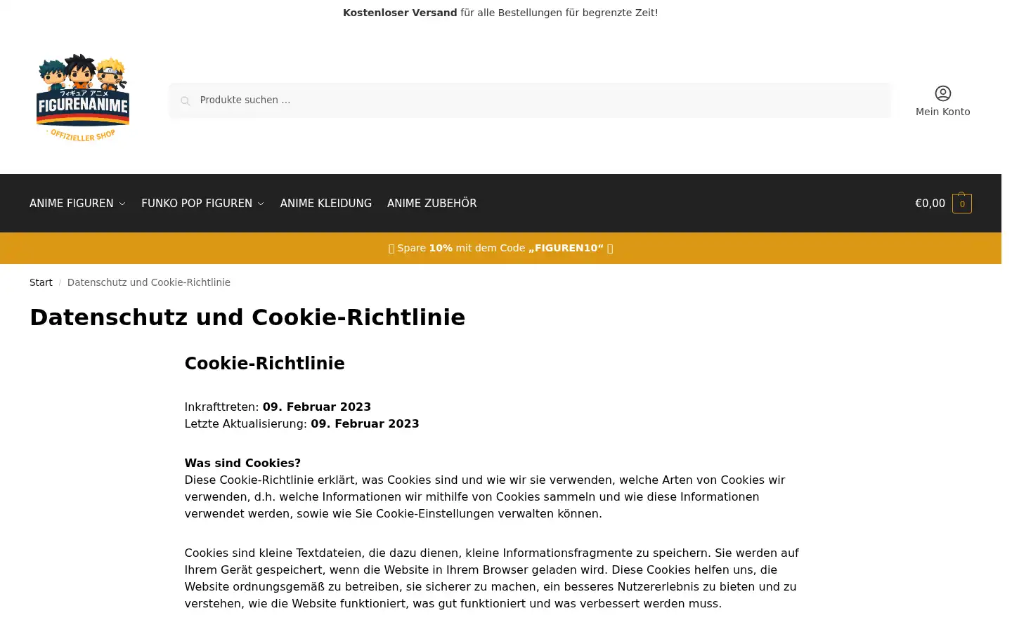 Screenshot of figurenanime.de