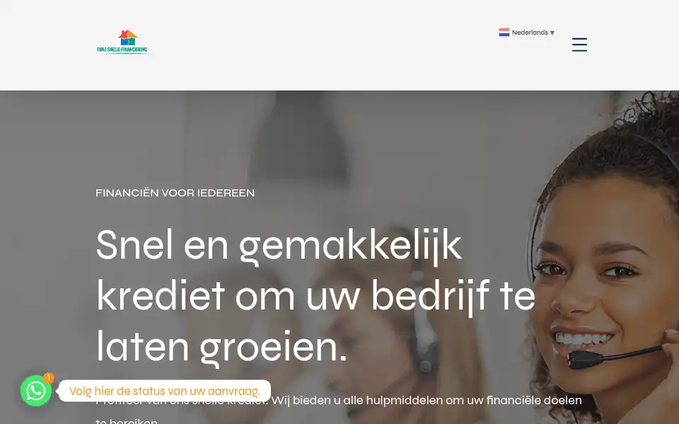 Screenshot of fiinz-snelle-financiering.fr