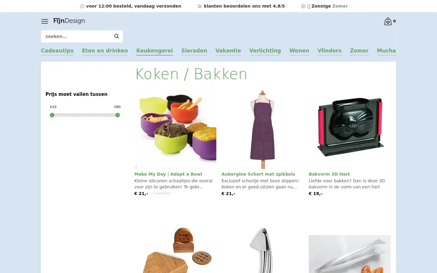 Screenshot of fijndesign.nl