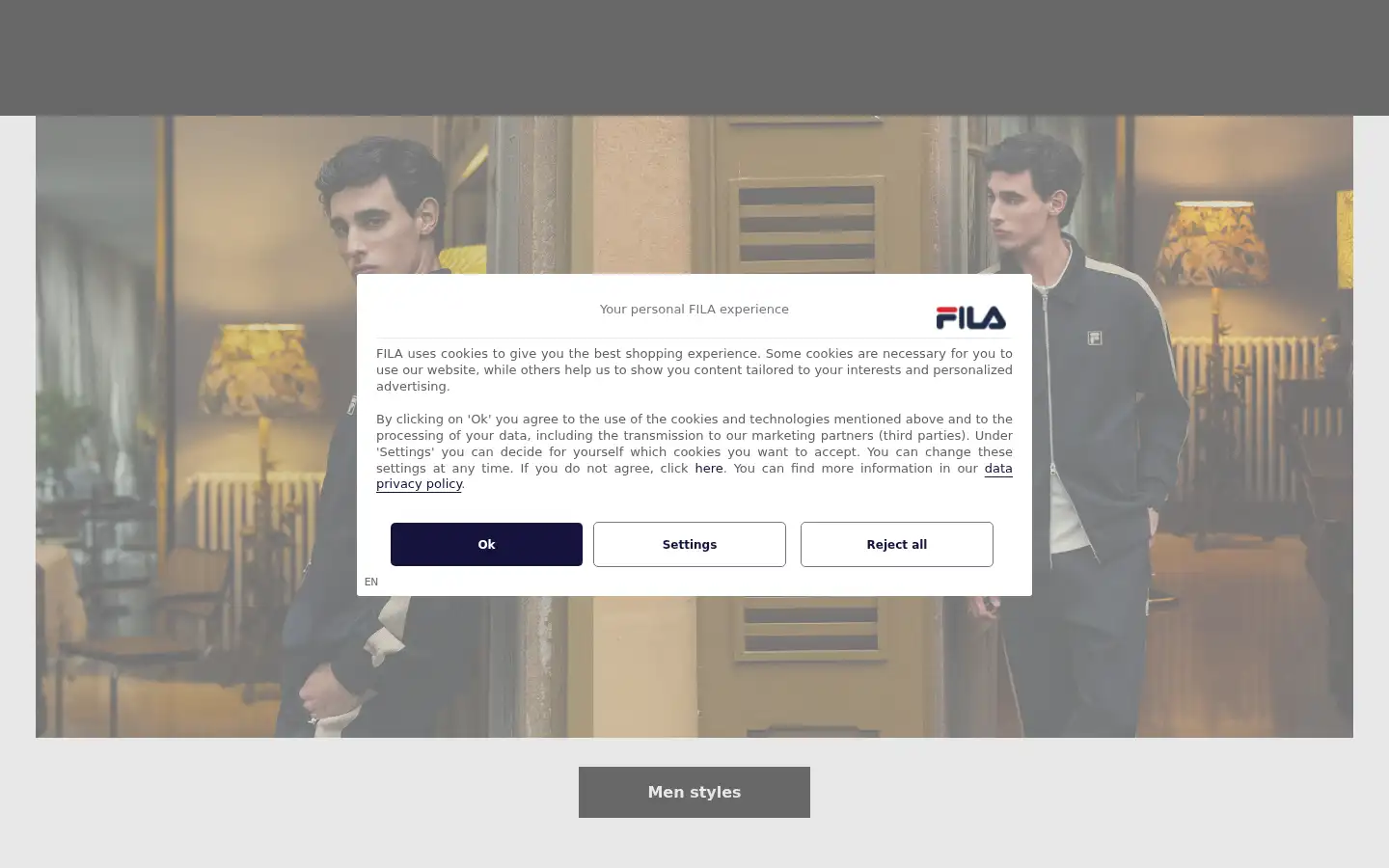 Screenshot of fila.de