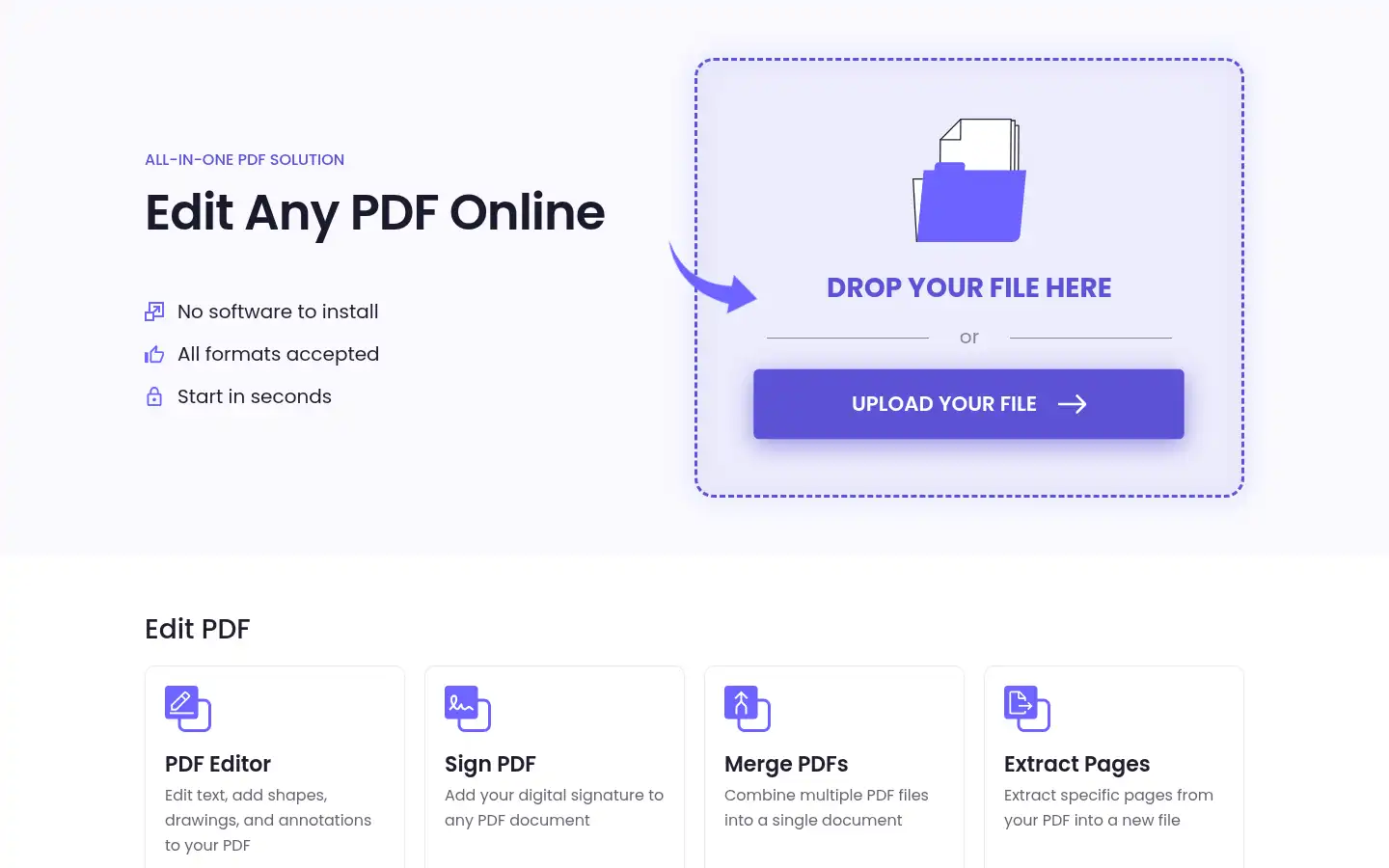 Screenshot of file-conv.com