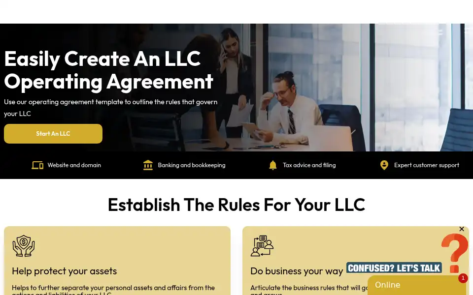 Screenshot of fileacompany.com