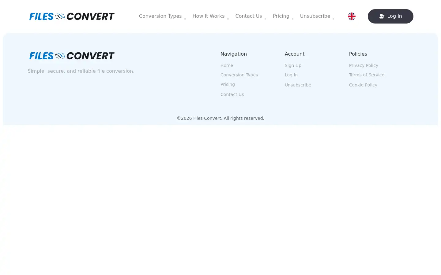 Screenshot of files-convert.com