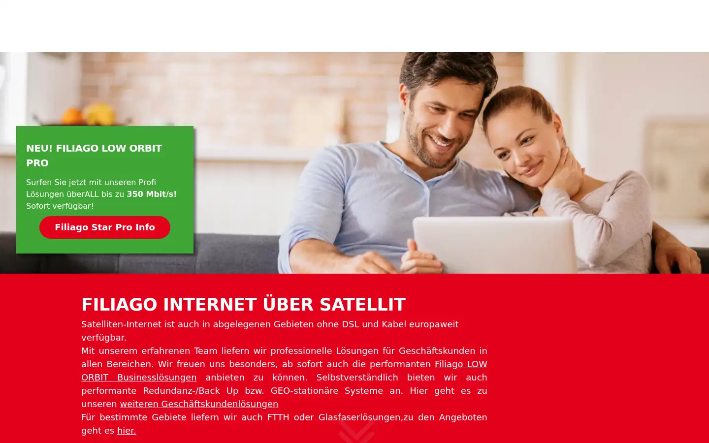 Screenshot of filiago.de