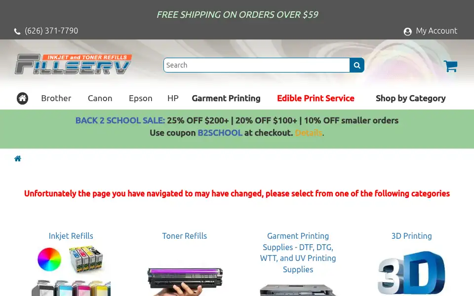 Screenshot of fillserv.com