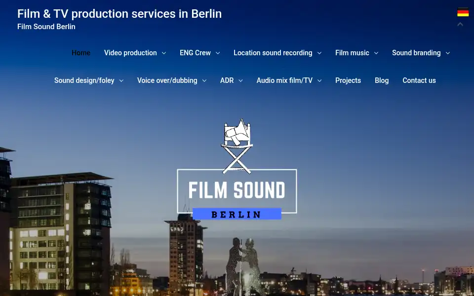 Screenshot of film-sound.berlin