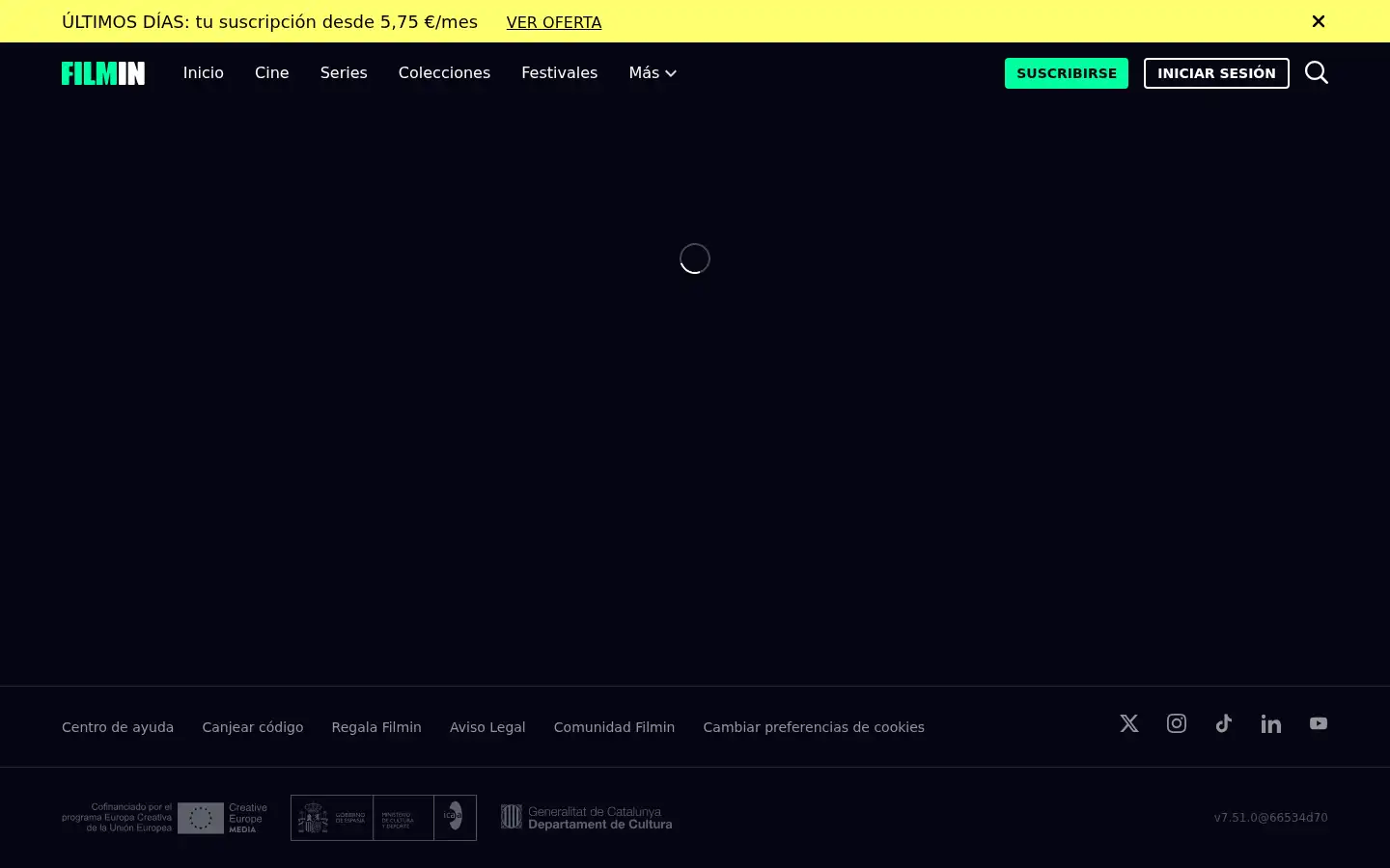Screenshot of filmin.es