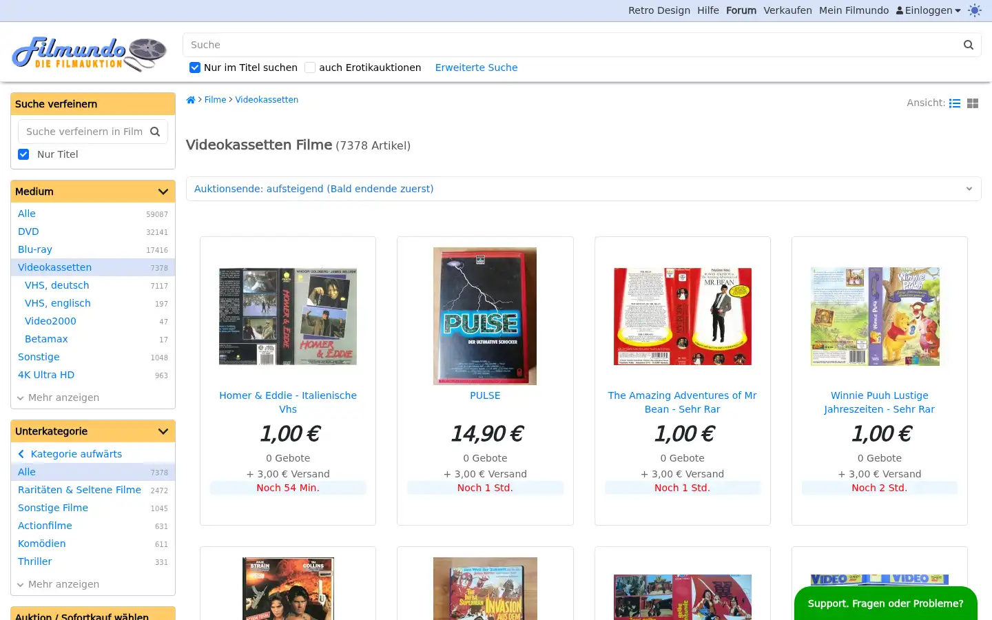 Screenshot of filmundo.de