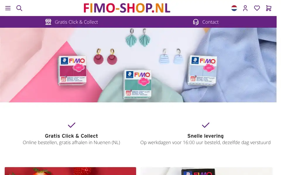 Screenshot of fimo-shop.nl