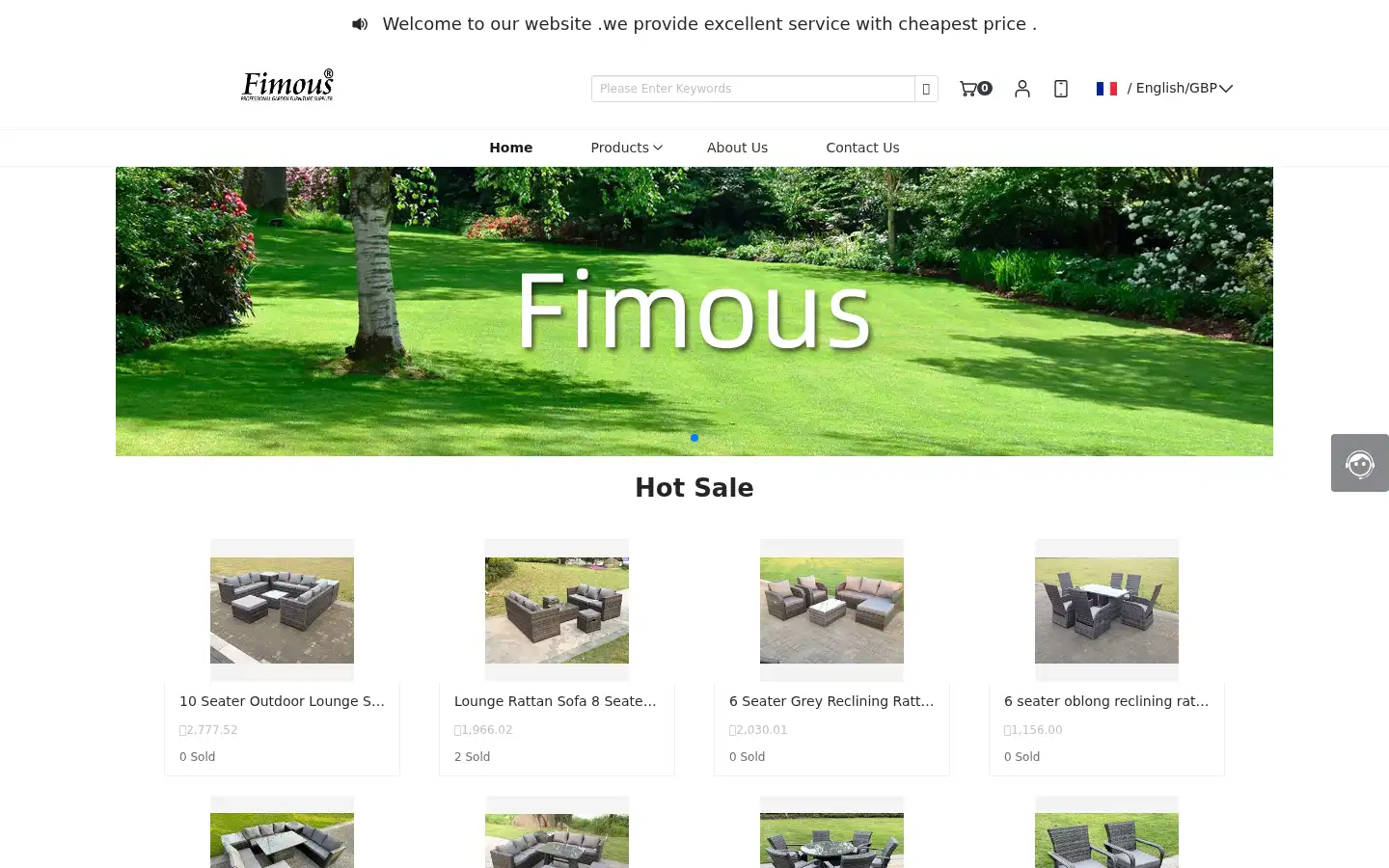 Screenshot of fimous.com
