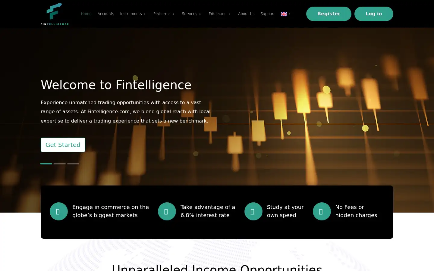 Screenshot of fin-telligence.com