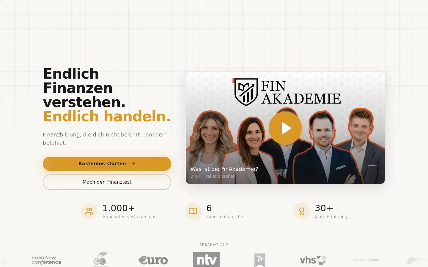 Screenshot of finakademie.de
