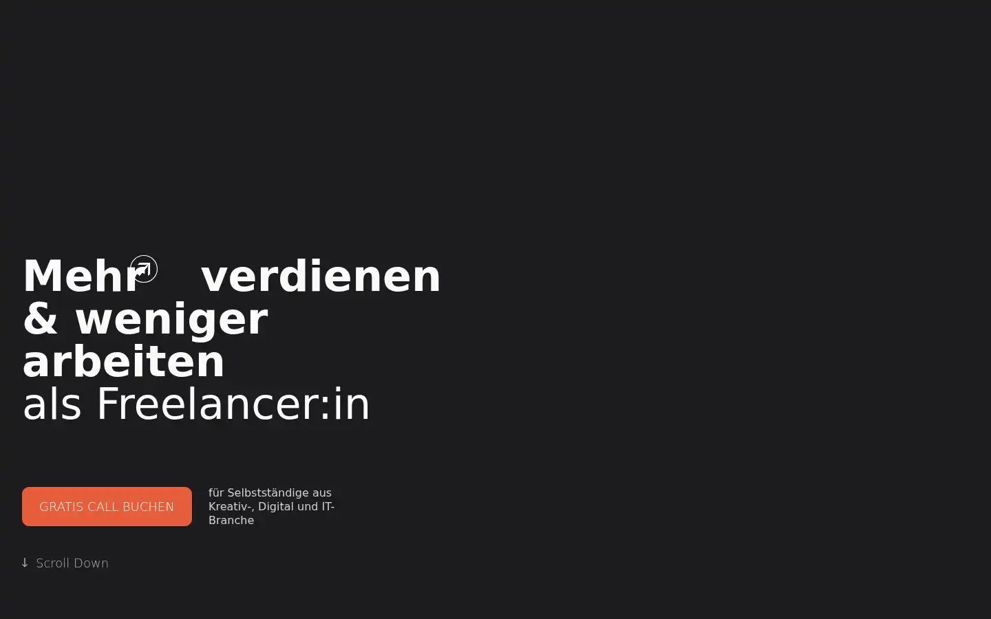 Screenshot of finally-freelancing.de
