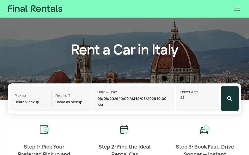 Screenshot of finalrentals.it