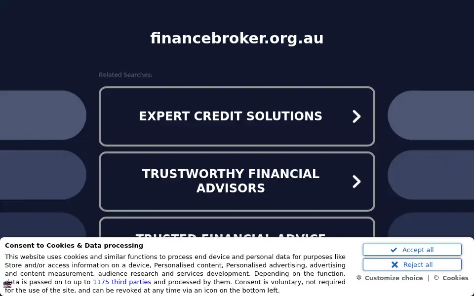 Screenshot of financebroker.org.au