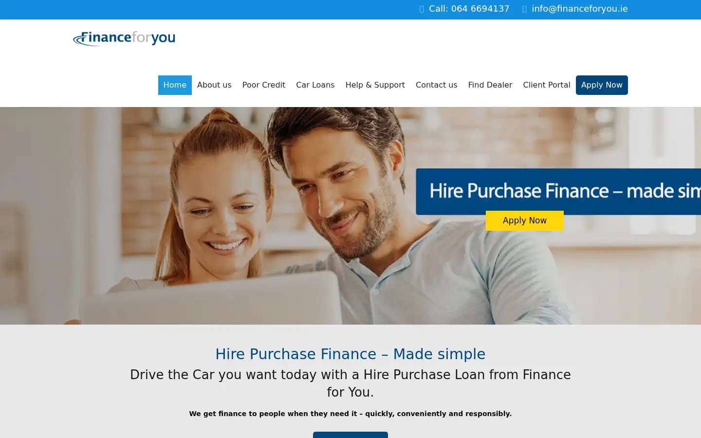 Screenshot of financeforyou.ie